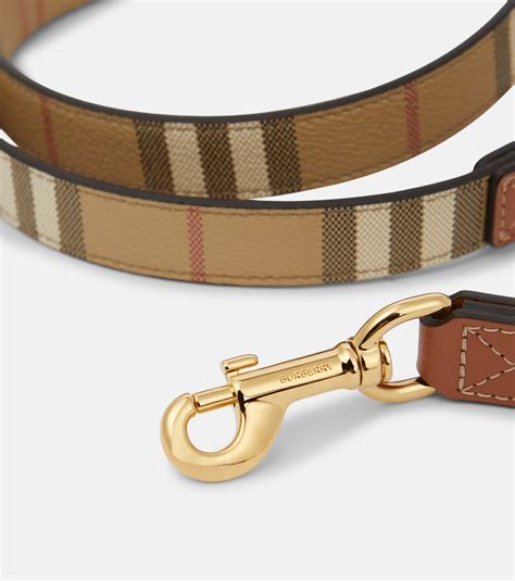 Burberry London Leather Dog Leash Lead Nova Check 